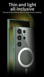 Samsung S23 Ultra Magsafe Transparent Crome Case