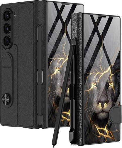 Lion Print Flip KickStand Case For Samsung Galaxy Z Fold 6