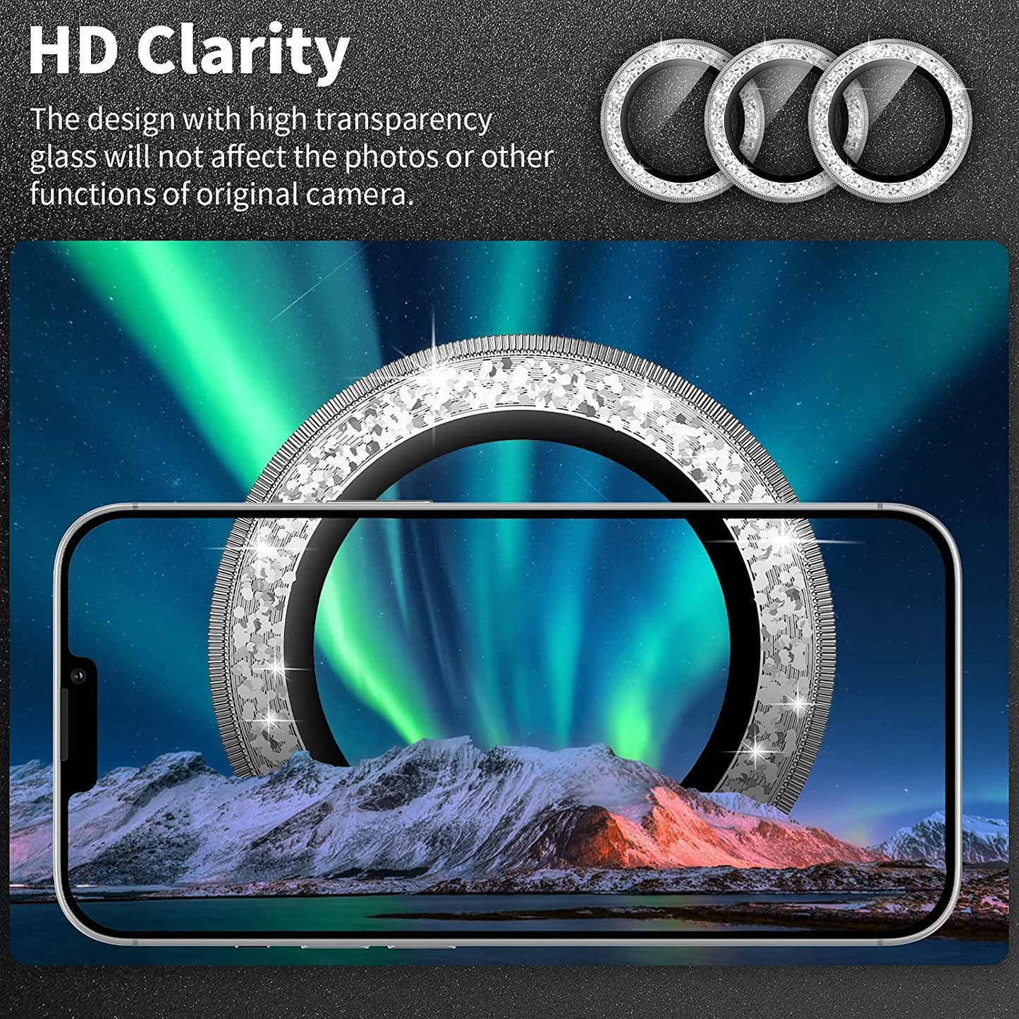 iPhone 12 Pro Max Diamond Ring Camera Protector Mobilebies