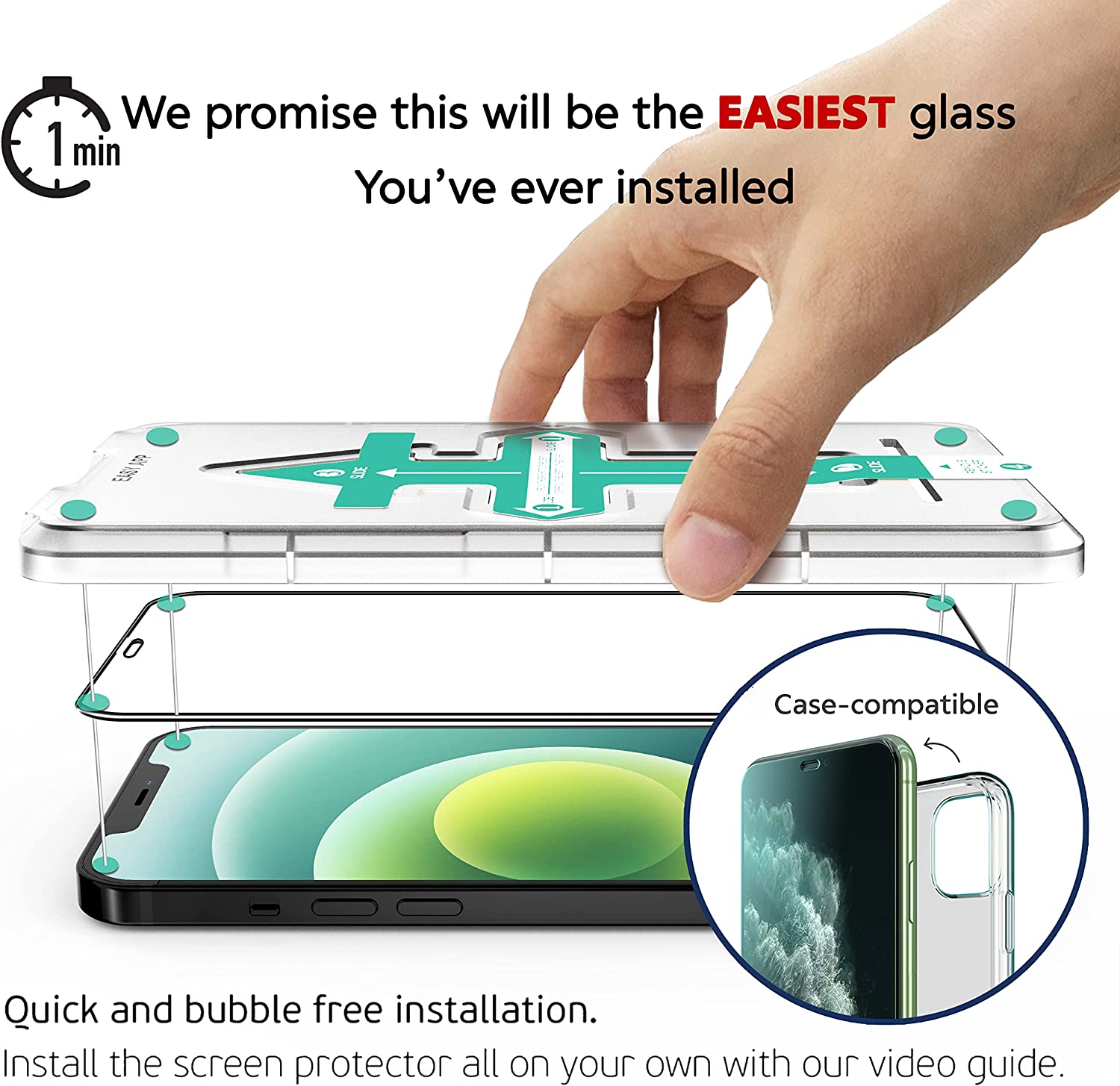 iPhone 12 Series EZEE Premium Screen Protector Secondary image