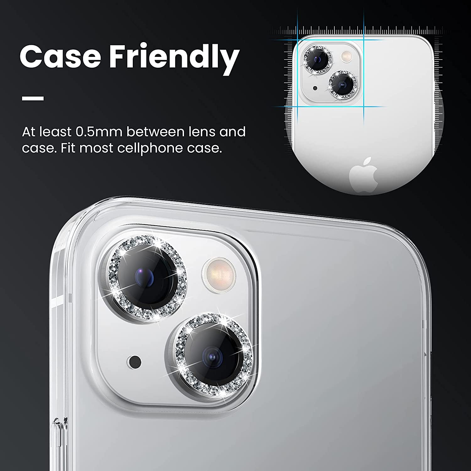 TIC. PROTECTOR CAMARA IPHONE 13 DIAMOND