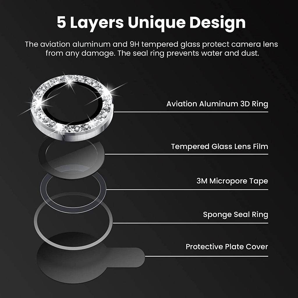 iPhone 13 Mini Diamond Ring Camera Protector Mobilebies