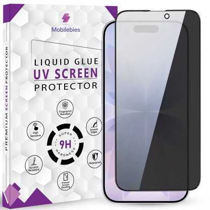 Mobilebies iPhone 17 Privacy Tempered Glass Screen Protector Guard