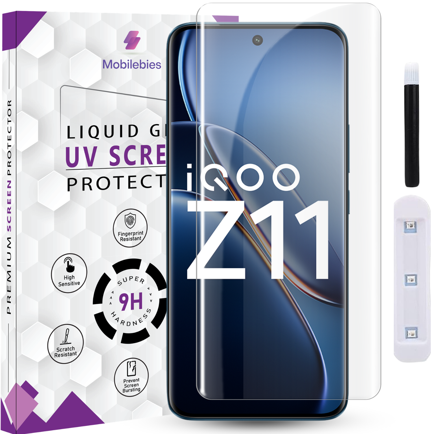 iQOO Z11 Premium HD+ UV Glass Screen Protector Main image