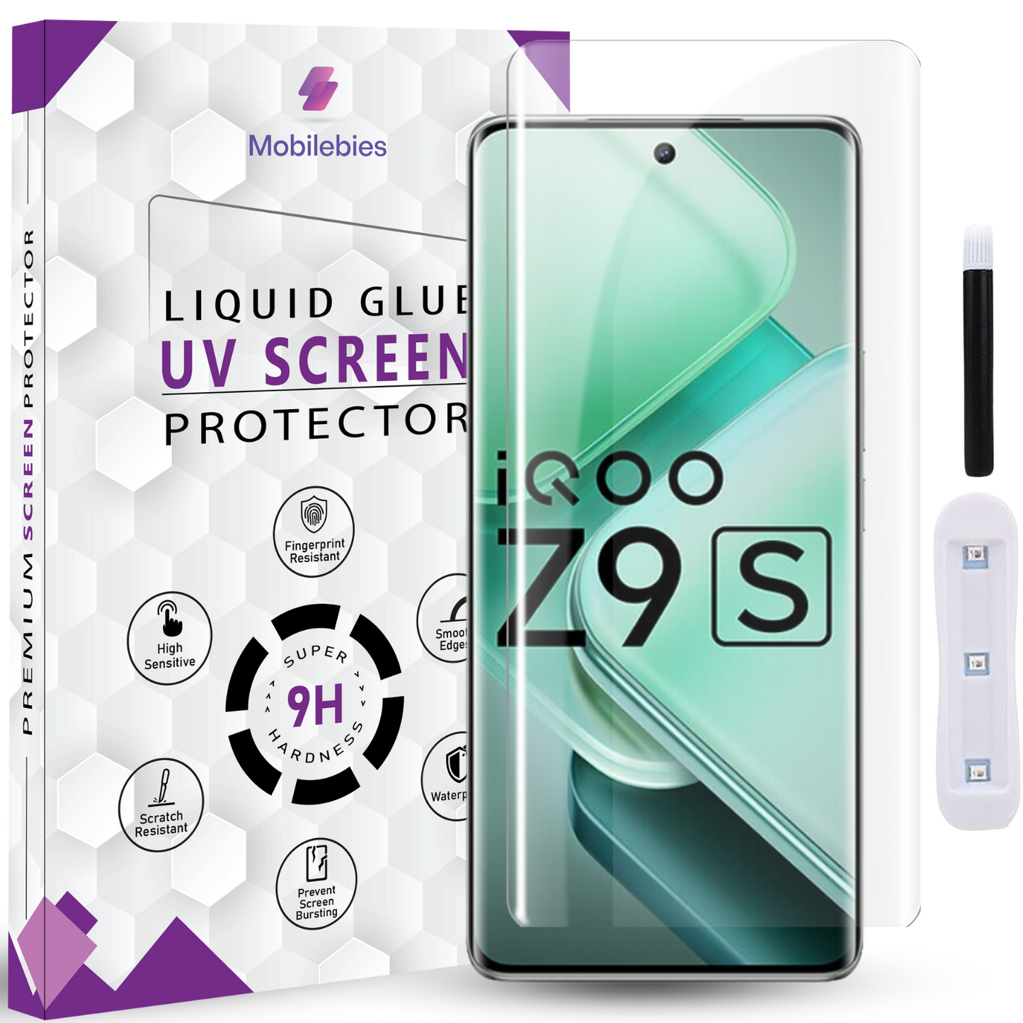 iQOO Z9s Premium HD+ UV Glass Screen Protector