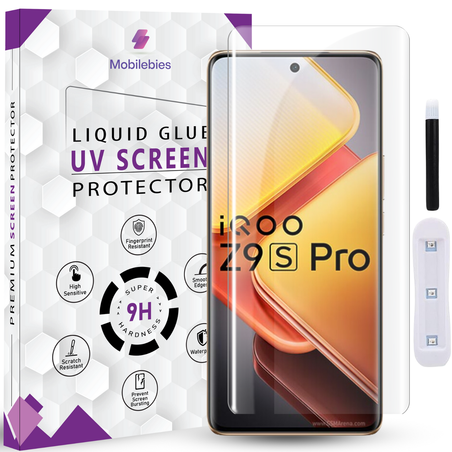 iQOO Z9s Pro Premium HD+ UV Glass Screen Protector