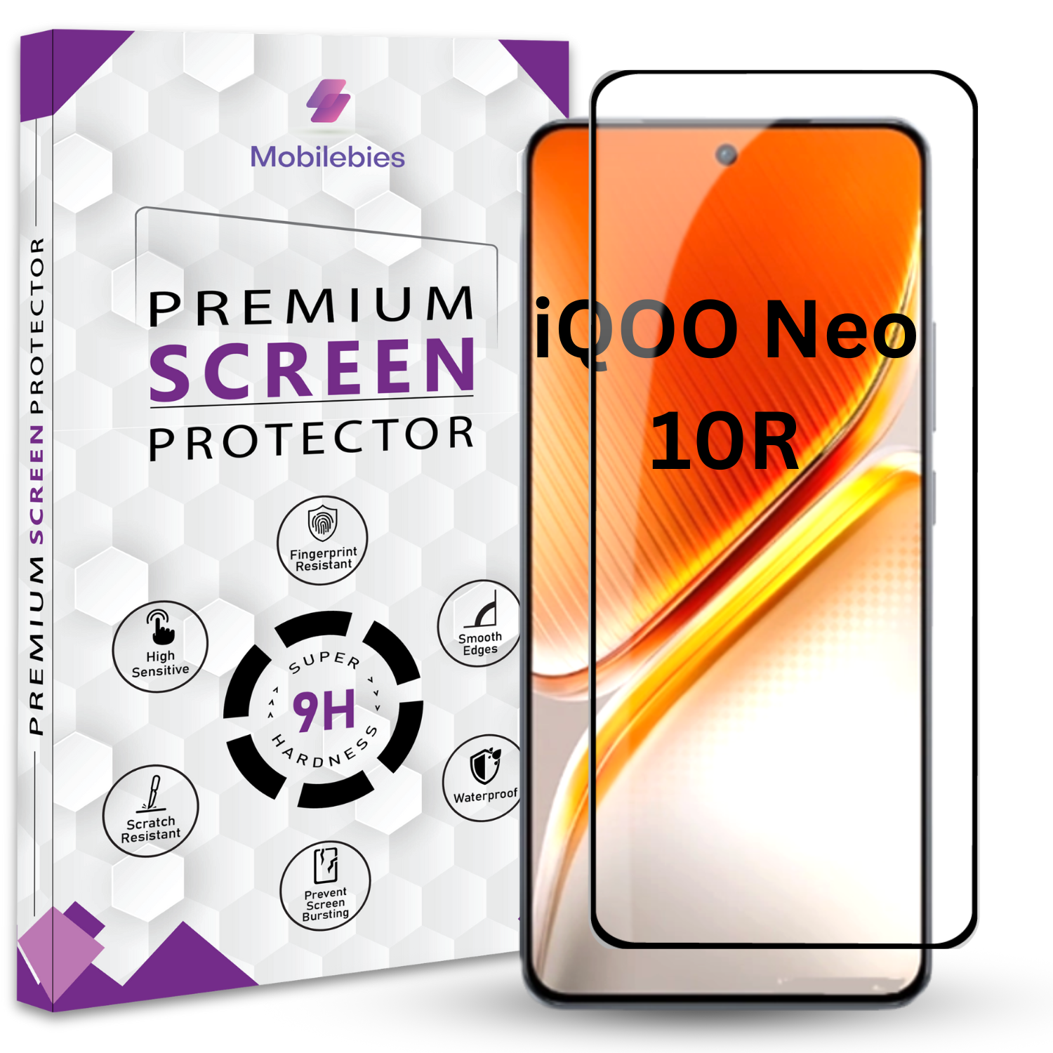 Tempered Glass for iQOO Neo 10R Premium Screen Protector Guard Main image