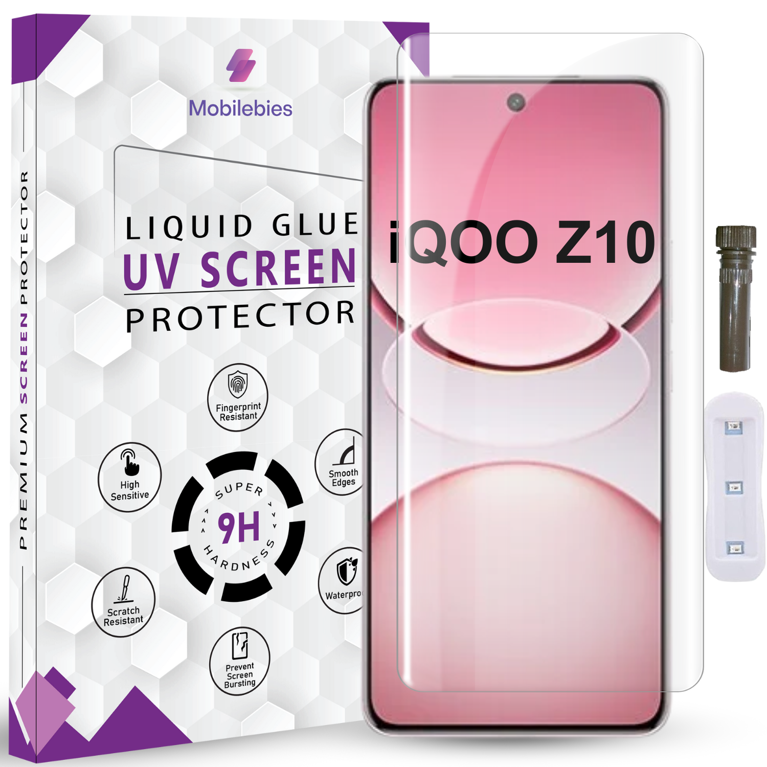 Tempered Glass For iQOO Z10 Advanced HD+ UV Glass Screen Protector Guard Main image