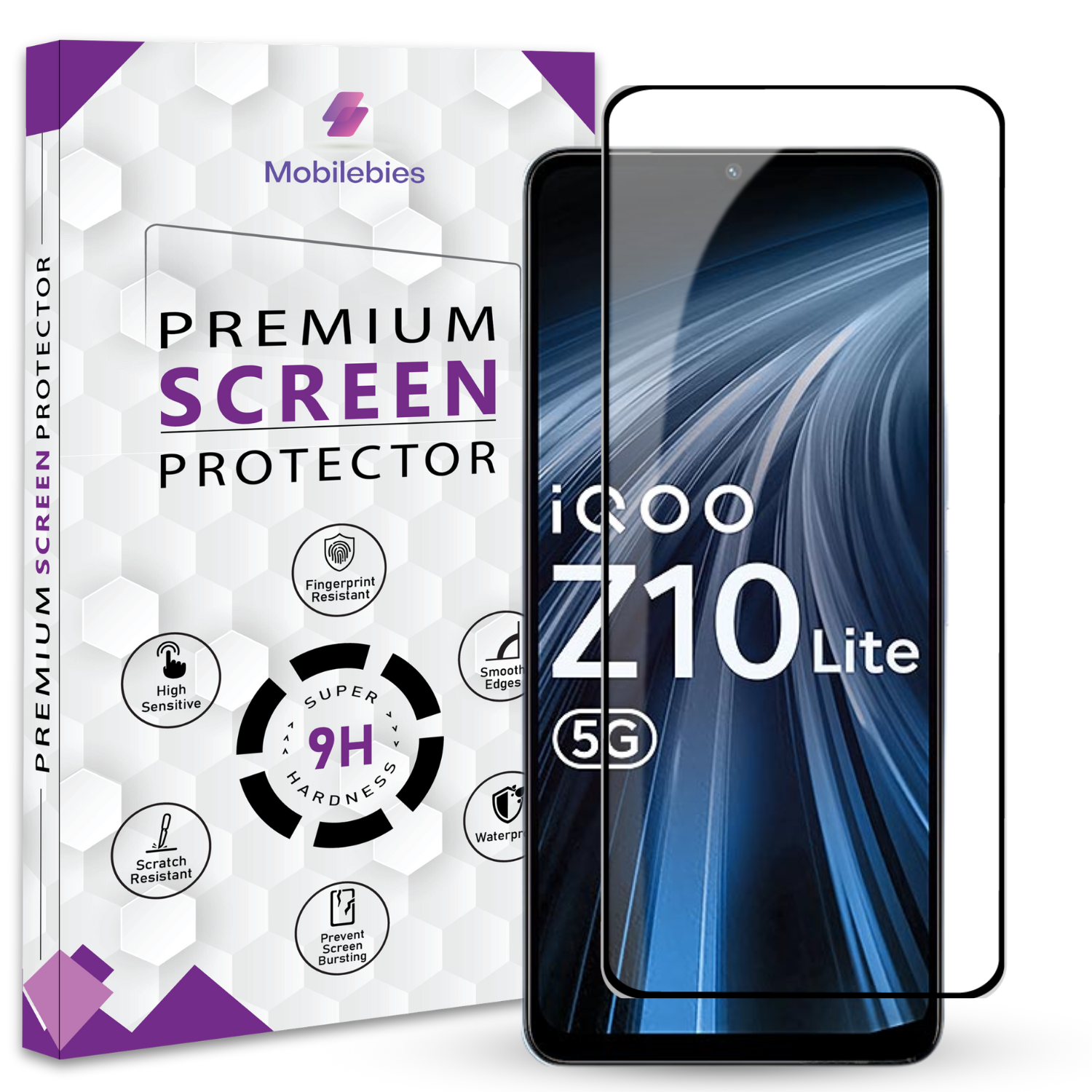 Tempered Glass for iQOO Z10 Lite Premium Screen Protector Guard Main image