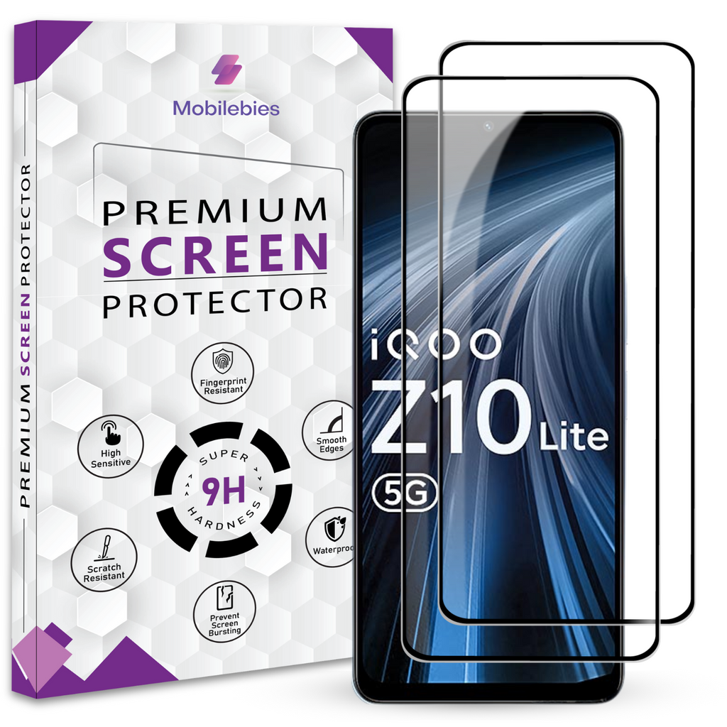 Tempered Glass for iQOO Z10 Lite Premium Screen Protector Guard