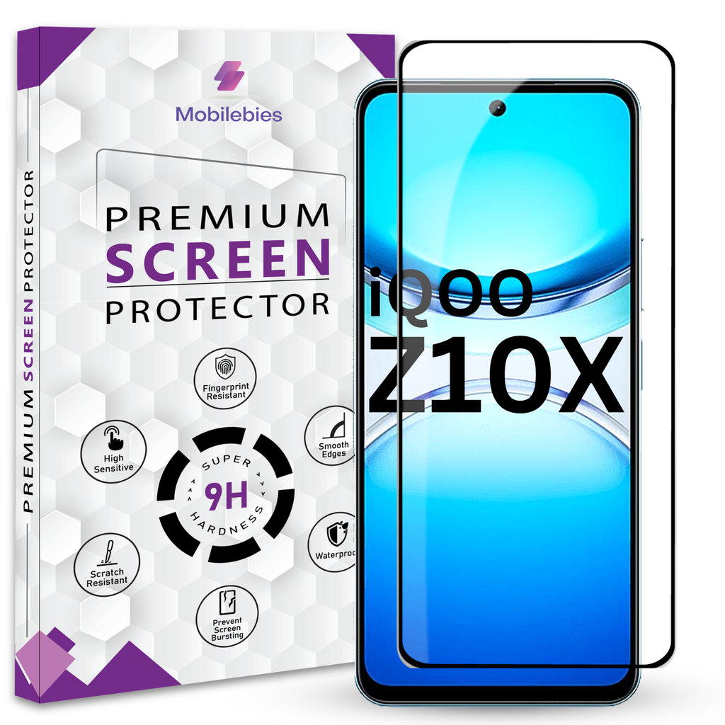 Tempered Glass for iQOO Z10X Premium Screen Protector Guard