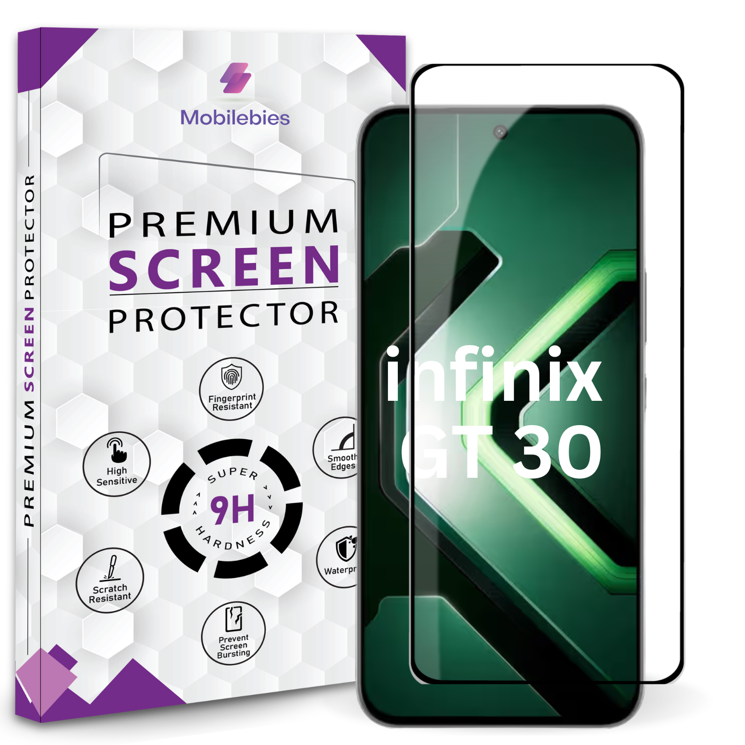 Tempered Glass for infinix GT 30 5G Premium Screen Protector Guard