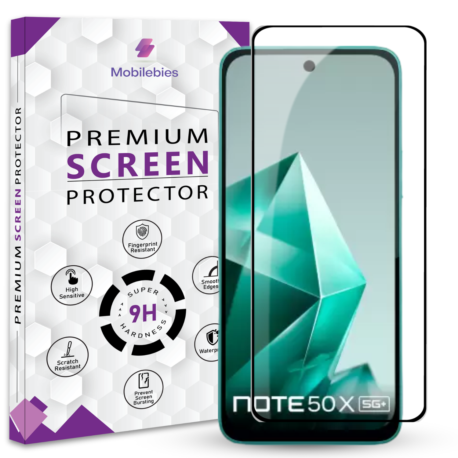 Tempered Glass for infinix Note 50X Premium Screen Protector Guard