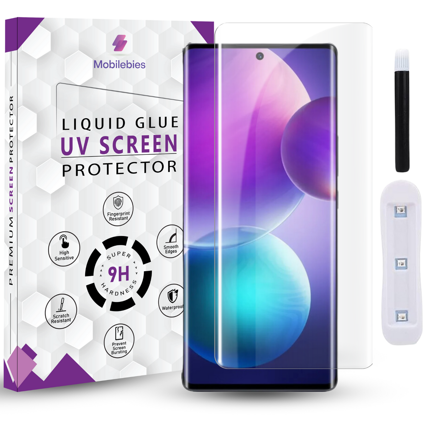 Tempered Glass For Infinix Zero 40 Premium HD+ UV Glass Screen Protector Guard