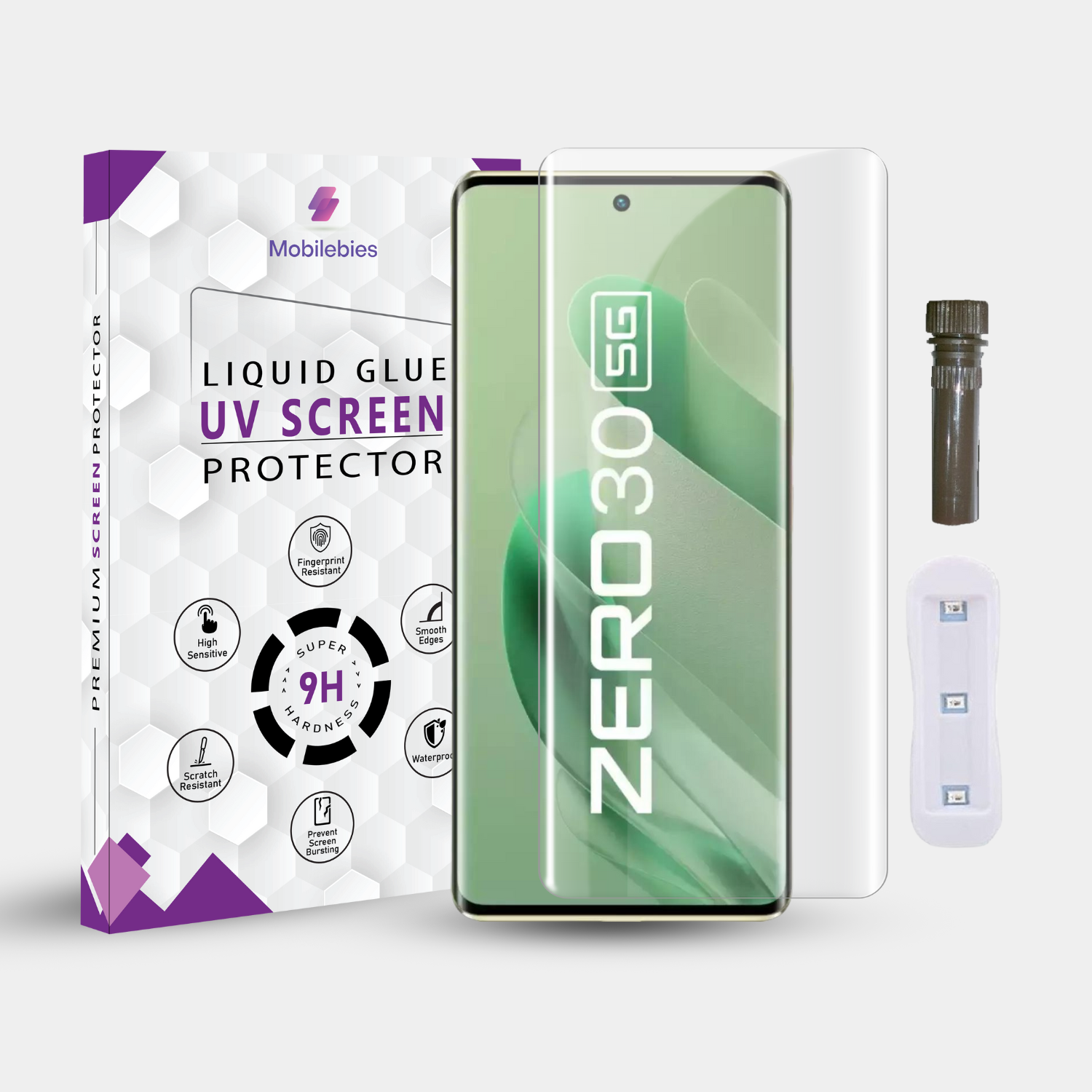 Tempered Glass For Infinix Zero Ultra Advanced HD+ UV Glass Screen Protector Guard Main image