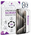 2 Pack Tempered Glass & a Camera protector for iphone 15 Pro Max Premium Screen Protector Guard & Camera Lenns Protecor