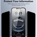 Mobilebies iPhone 16e Privacy Tempered Glass Screen Protector Guard