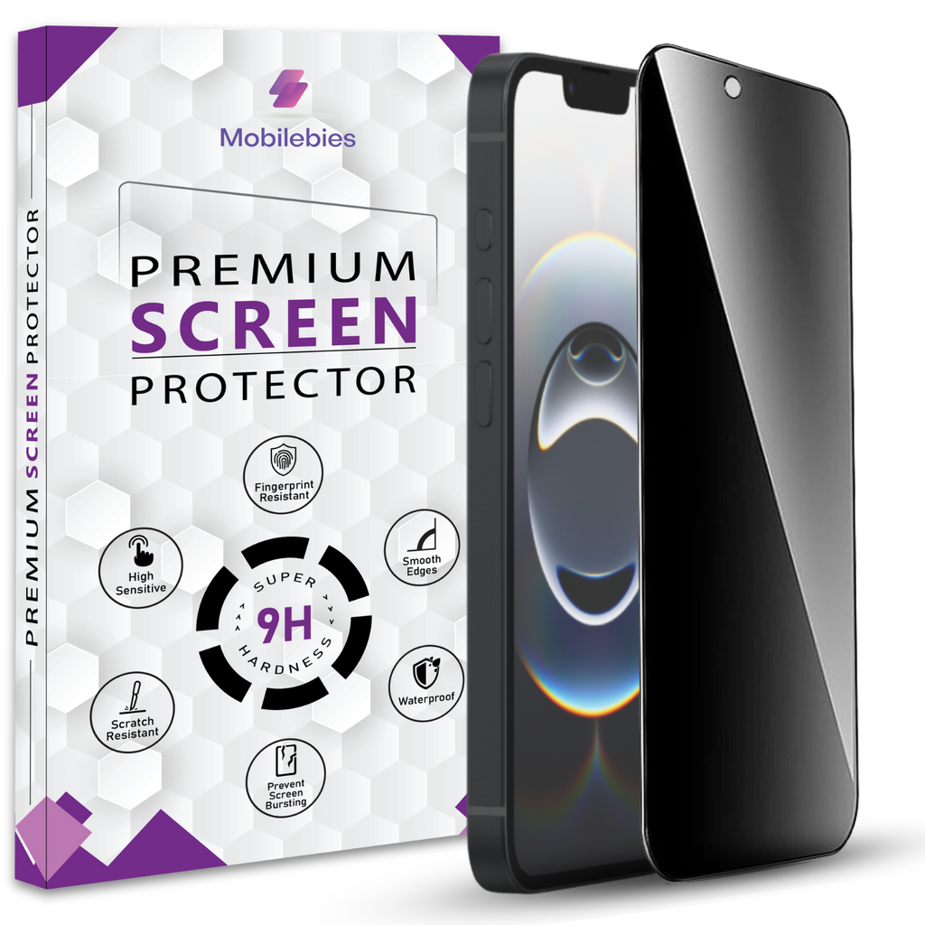Mobilebies iPhone 16e Privacy Tempered Glass Screen Protector Guard
