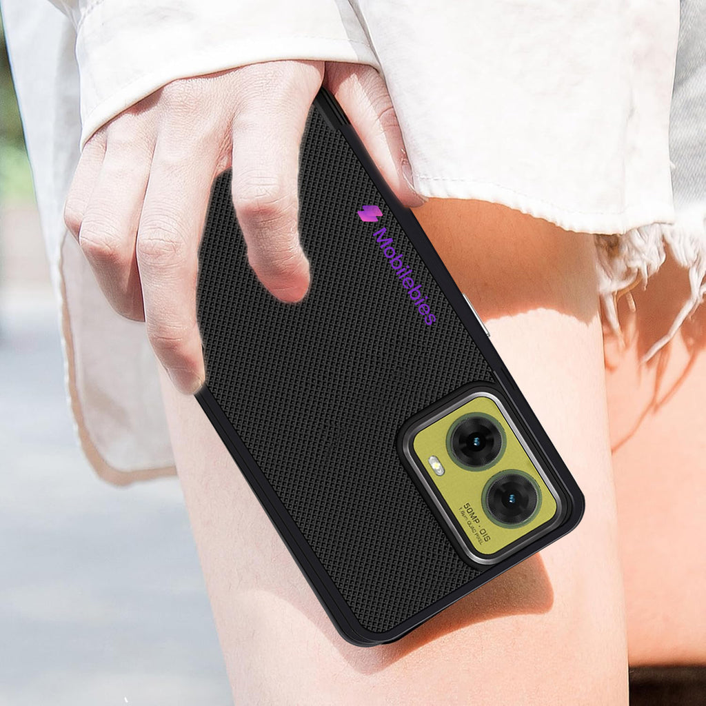 Mobilebies Backcover For Moto G85 Super Frosted Shield Case With Salient Dots Case