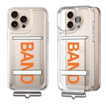 iPhone 16 Series Transparent Band Mobile Case Back Cover