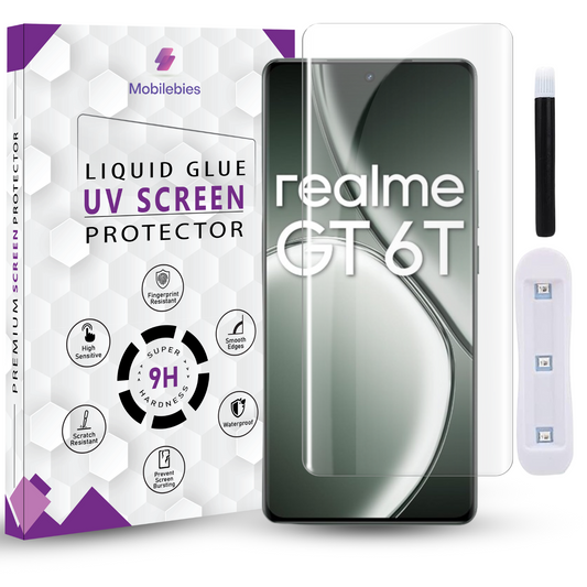 Realme GT 6T Premium HD+ UV Glass Screen Protector