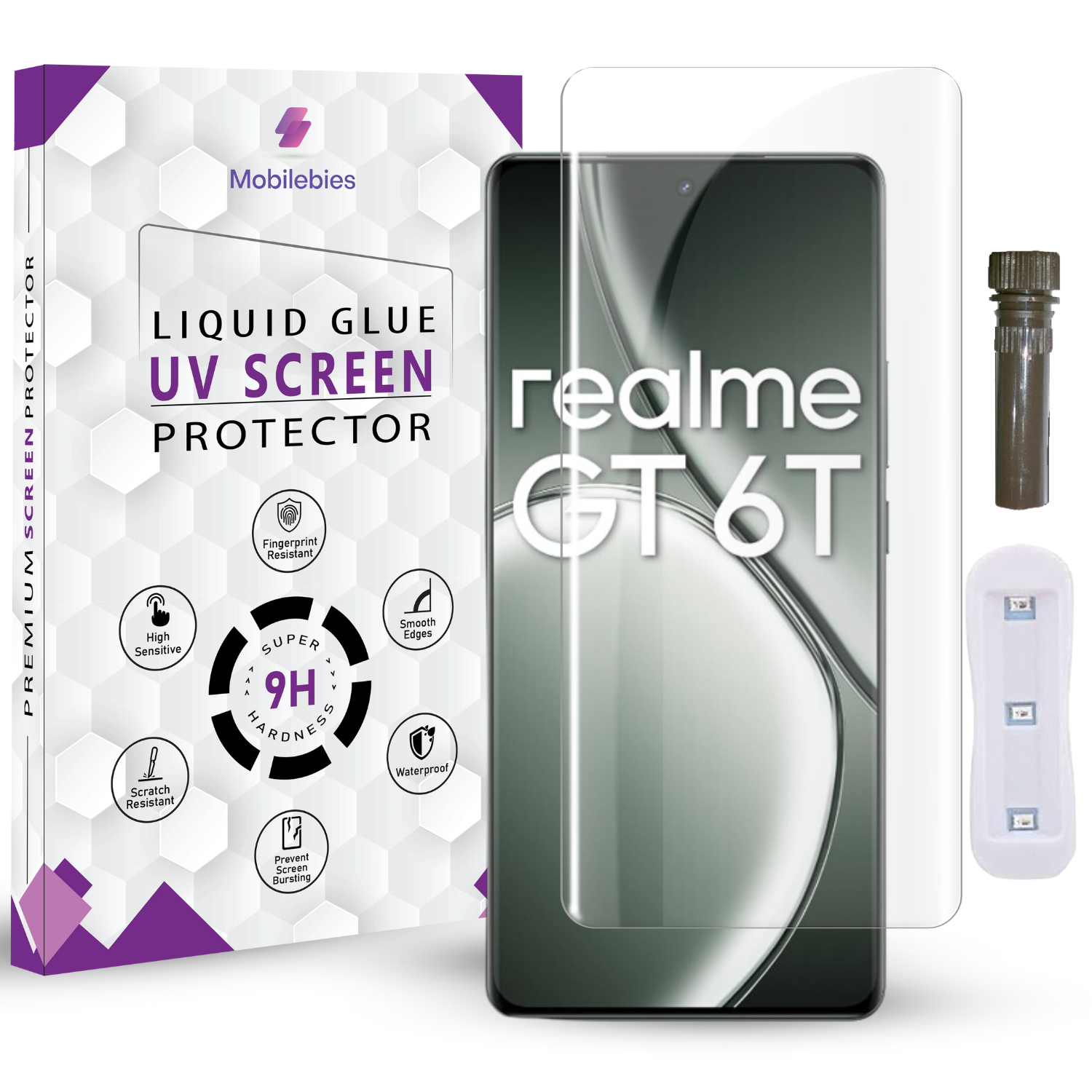 Realme GT 6T Advanced HD+ UV Glass Screen Protector Main image