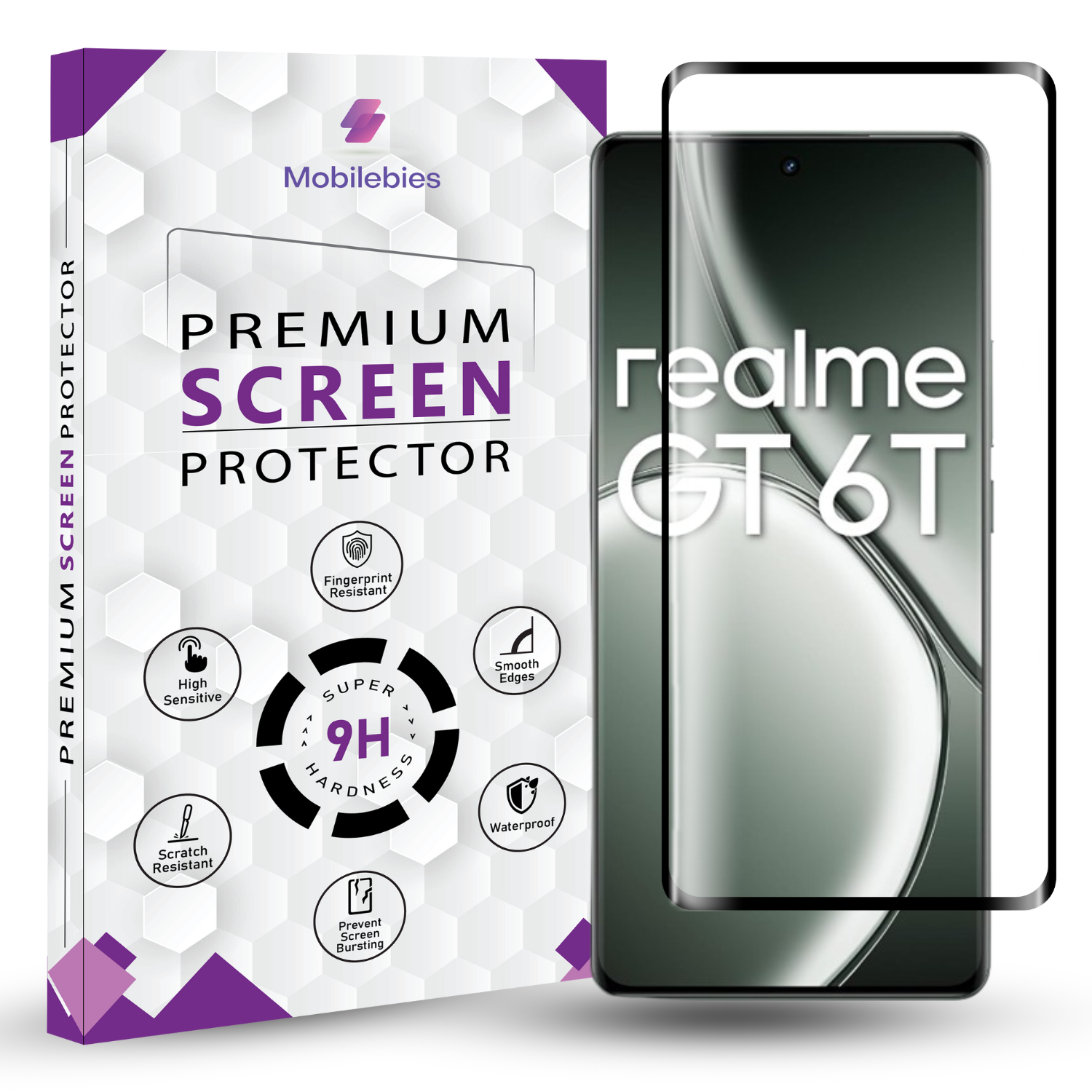 Realme GT 6T Full Glue Screen Protector Main image