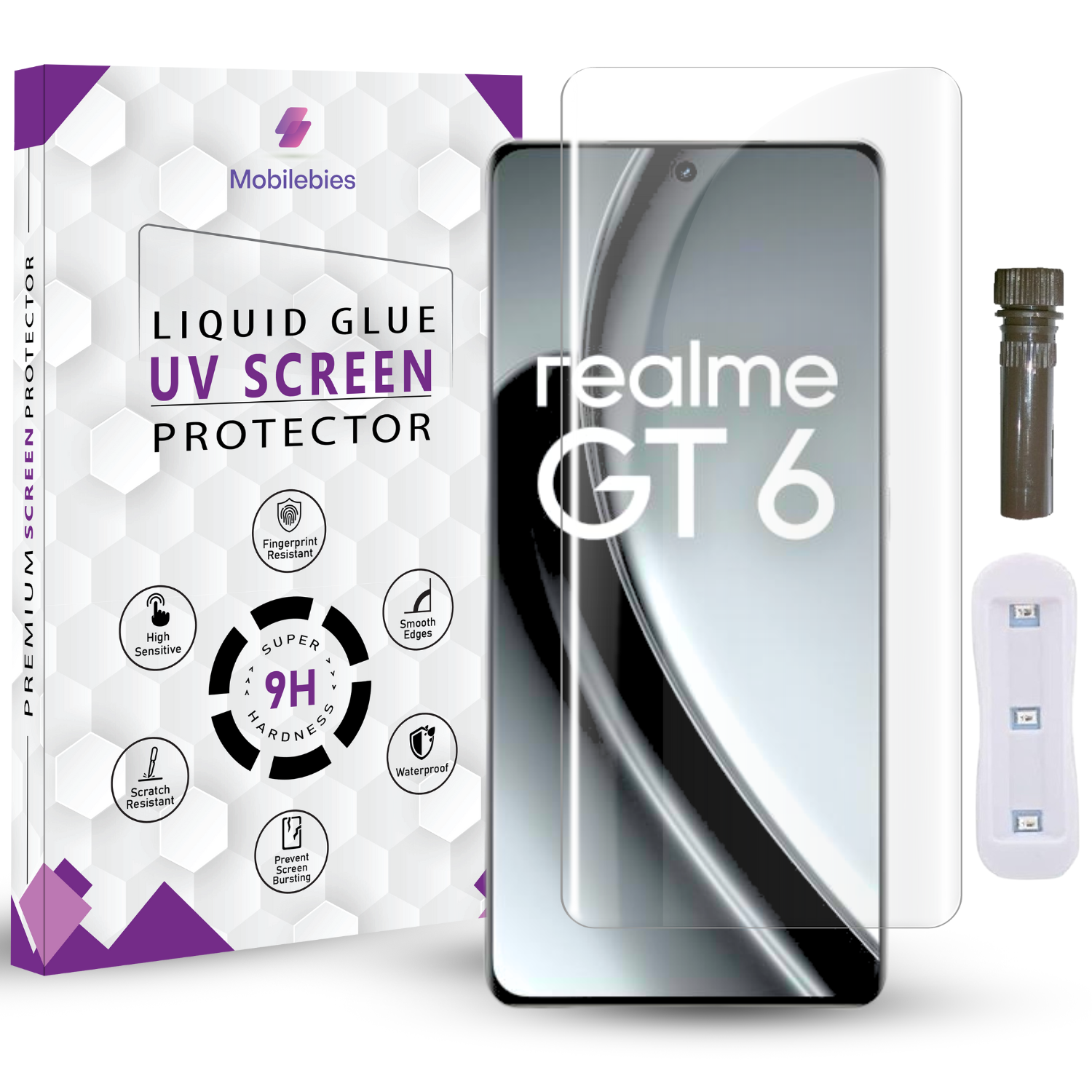 Realme GT 6 Advanced HD+ UV Glass Screen Protector Main image