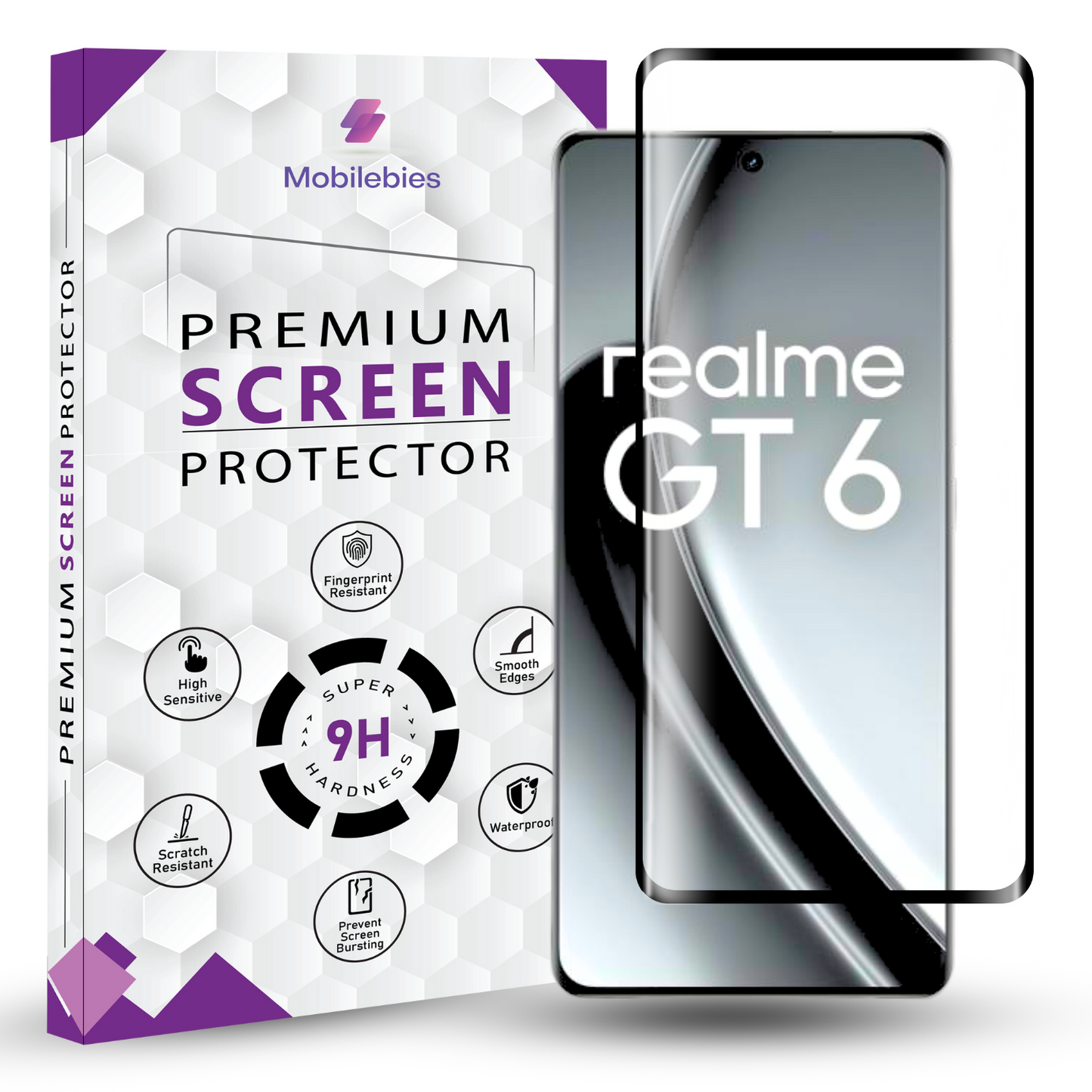 Realme GT 6 Full Glue Screen Protector