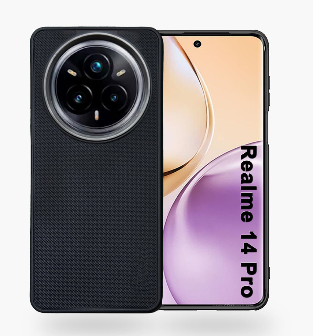 Mobilebies Backcover For Realme 14 Pro Super Frosted Shield Case With Salient Dots Case