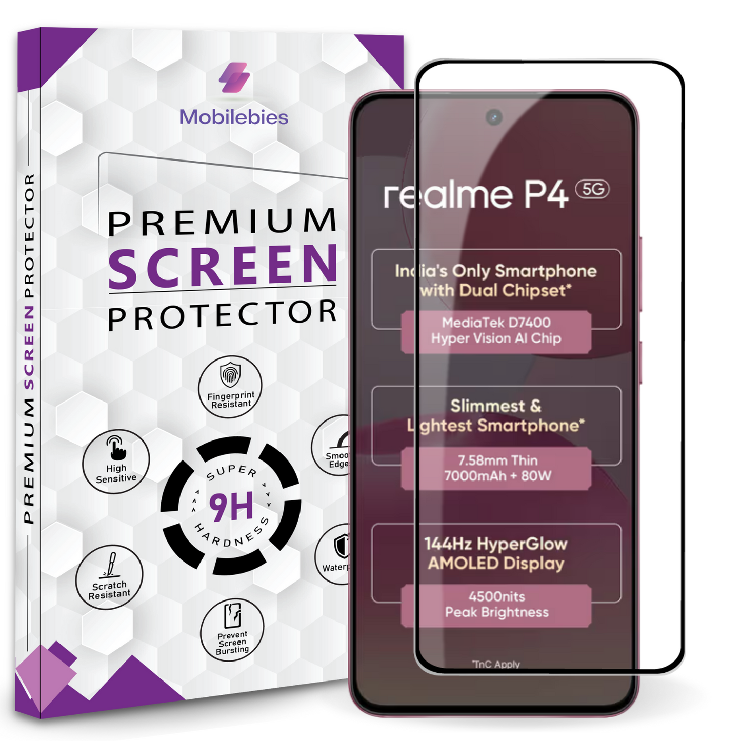 Tempered Glass for Realme P4 5G Premium Screen Protector Guard