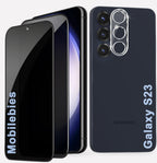 2 Pack Privacy Tempered Glass & a Camera protector for Samsung Galaxy S23 Privacy Screen Protector Guard & Camera Lenns Protecor
