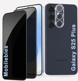 2 Pack Privacy Tempered Glass & a Camera protector for Samsung S25 Plus Privacy Screen Protector Guard & Camera Lenns Protecor