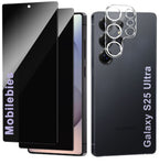 2 Pack Privacy Tempered Glass & a Camera protector for Samsung S25 Ultra Privacy Screen Protector Guard & Camera Lenns Protecor