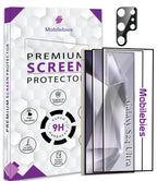 2 Pack Tempered Glass & a Camera protector for Samsung S24 Ultra Premium Screen Protector Guard & Camera Lenns Protecor