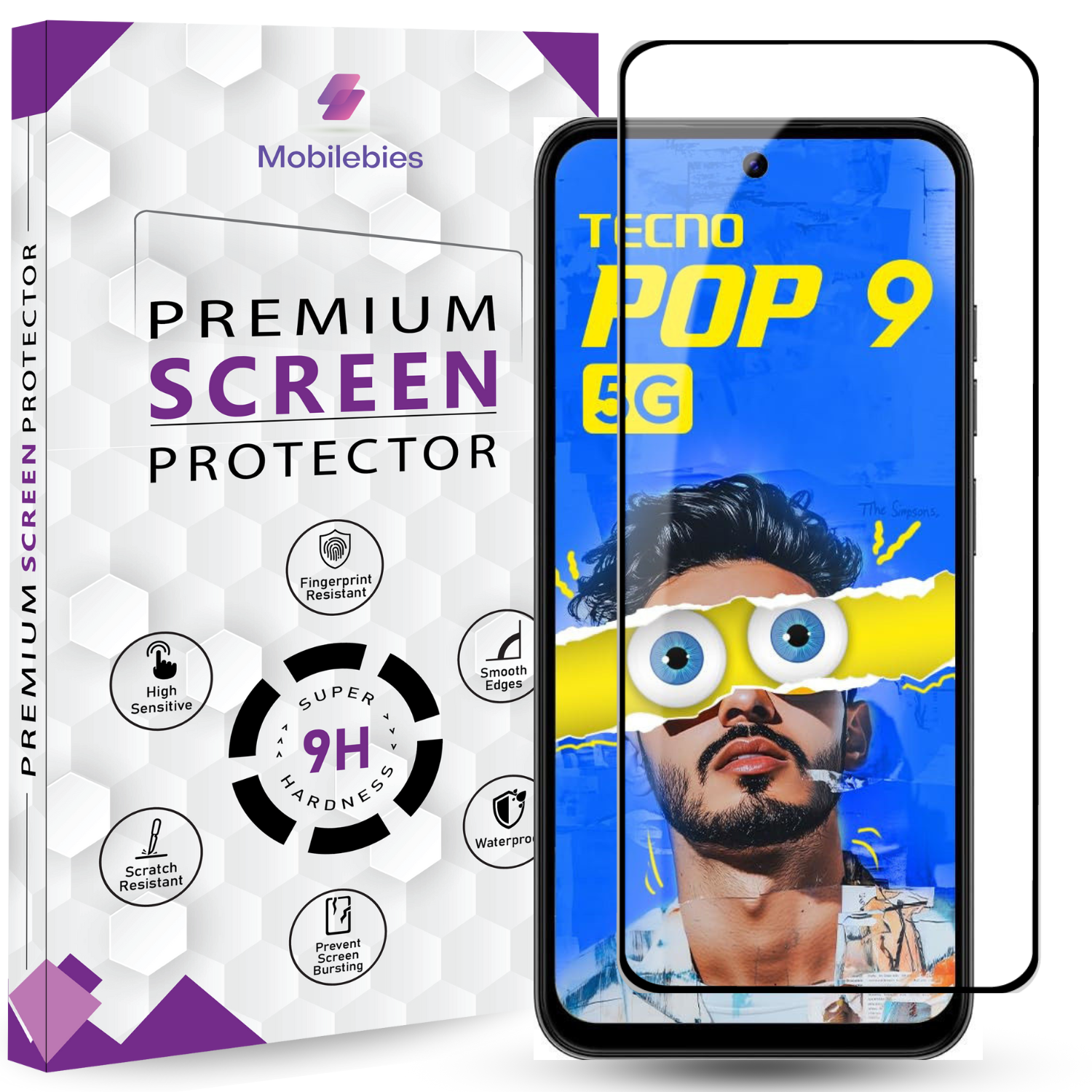 Tempered Glass for Pop 9 Premium Screen Protector Guard Main image