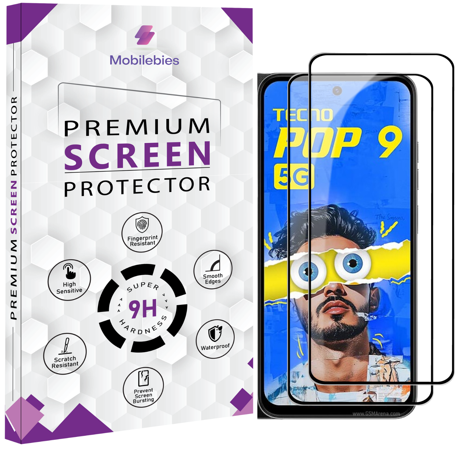 Tempered Glass for Pop 9 Premium Screen Protector Guard