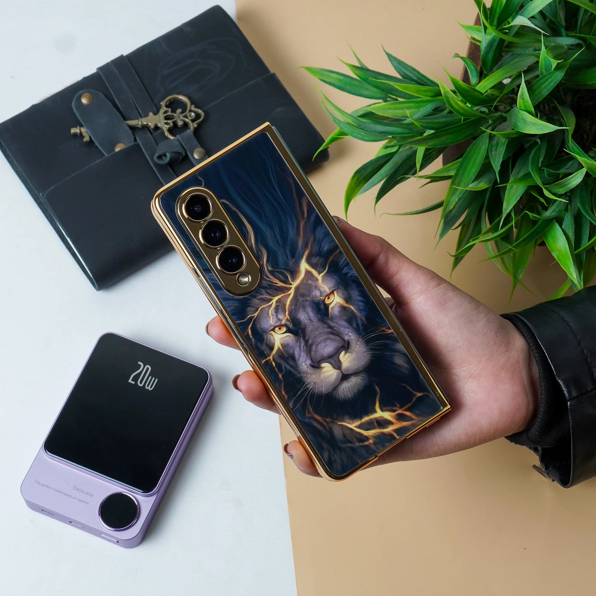 Samsung Galaxy Z Fold 3 GKK Lion Glass Case