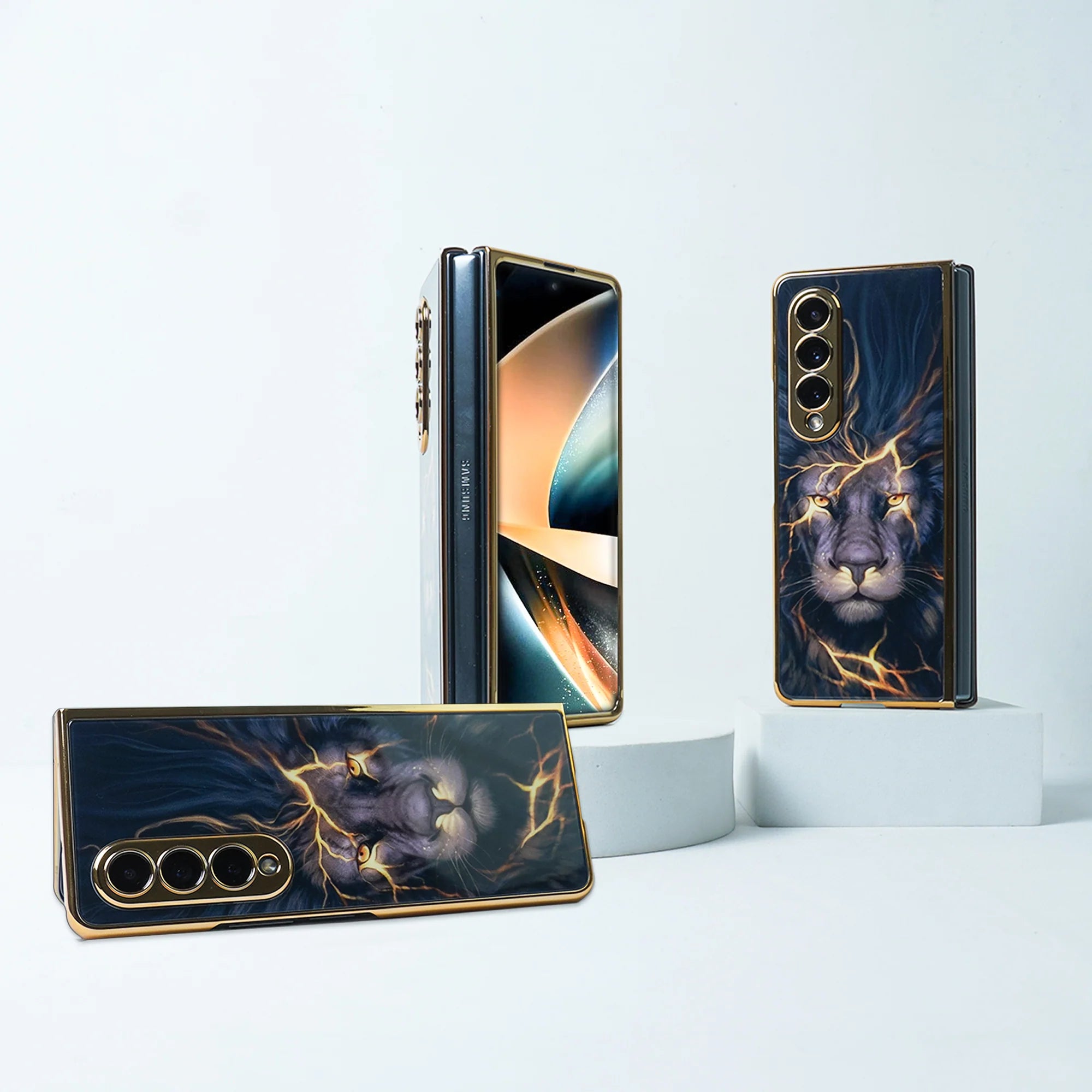 Samsung Galaxy Z Fold 3 GKK Lion Glass Case