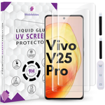 Tempered Glass For Vivo V25 Pro Premium HD+ UV Glass Screen Protector Guard