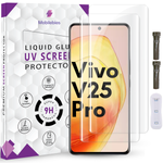 Tempered Glass For Vivo V25 Pro Advanced HD+ UV Glass Screen Protector Guard